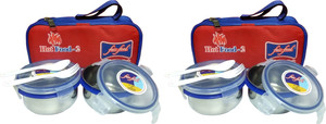 Fair Food AIR TIGHT & LEAK PROOF 2 Containers Lunch Box