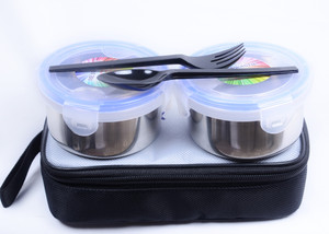 Me Swastik LB01 2 Containers Lunch Box