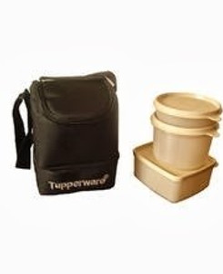 Tupperware Trendy Lunch 3 Containers Lunch Box