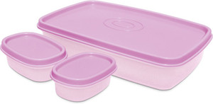 Milton I Fresh 1000ml With 2 Inner Plastic Containers, Purple 3 Containers Lunch Box