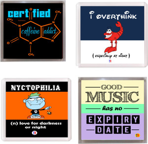 Thoughtroad Coffee And Music Fridge Magnet