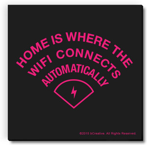 bCreative Home Where Wifi Connects Automatically Fridge Magnet, Door Magnet