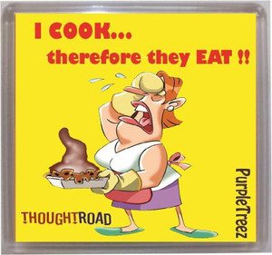 Thoughtroad I Cook Door Magnet, Fridge Magnet