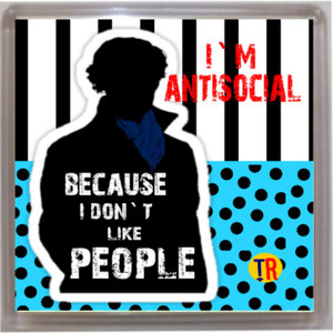 Thoughtroad I Dont Like People Door Magnet