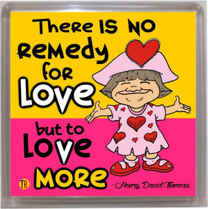 Thoughtroad No Remedy For Love Door Magnet, Fridge Magnet