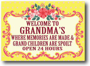 Nourish Welcome To Grandma's Fridge Magnet