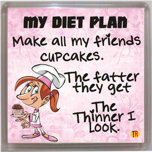 Thoughtroad My Diet Plan Door Magnet, Fridge Magnet