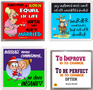Thoughtroad Marriage Advice Fridge Magnet