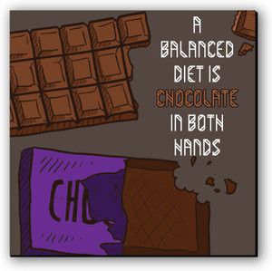 Seven Rays Balanced Diet Fridge Magnet
