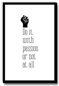 Seven Rays Do it wih passion or not at all Fridge Magnet