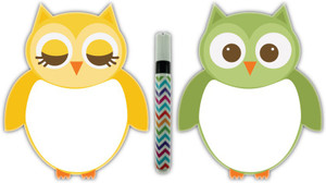 Nourish Magnetic Owl Whiteboard Kitchen Organiser Magnet