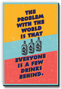Seven Rays Everyone is few drinks behind Fridge Magnet