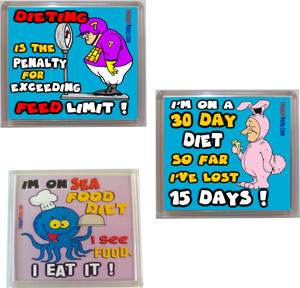 Thoughtroad Dieting Inspiration Door Magnet, Fridge Magnet