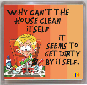 Thoughtroad House Clean Fridge Magnet