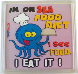 Thoughtroad Sea Food Diet Fridge Magnet