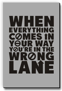 Seven Rays You are in the wrong Lane Fridge Magnet