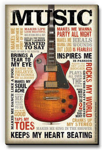 bCreative Music Inspires Me Fridge Magnet, Door Magnet