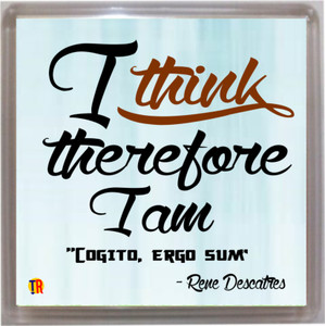 Thoughtroad I Think Door Magnet, Fridge Magnet