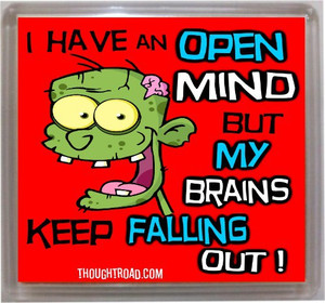 Thoughtroad Open Mind Door Magnet, Fridge Magnet