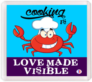 Thoughtroad Cooking Is Love Made Visibile Fridge Magnet