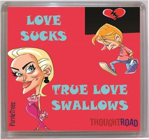 Thoughtroad Love Sucks Door Magnet, Fridge Magnet