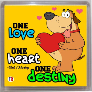 Thoughtroad One Love Door Magnet, Fridge Magnet