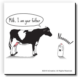 bCreative Milk, I Am Your Father Fridge Magnet, Door Magnet