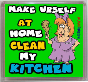 Thought Road Make Urself At Home Fridge Magnet