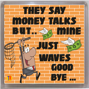 Thoughtroad Money Talks Door Magnet, Fridge Magnet
