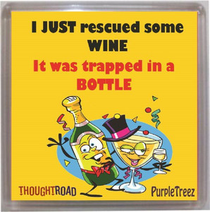 Thoughtroad Rescued Some Wine Fridge Magnet