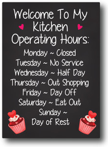 Nourish Welcome To My Kitchen Fridge Magnet