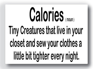 Nourish Calories Fridge Magnet