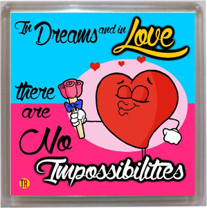 Thoughtroad In Love Nothing Is Impossible Door Magnet, Fridge Magnet