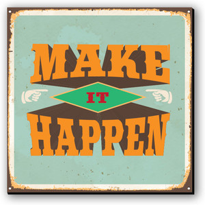 Seven Rays Make it Happen Fridge Magnet