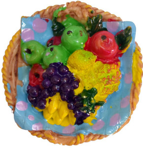 krishivcreation fruit basket Fridge Magnet