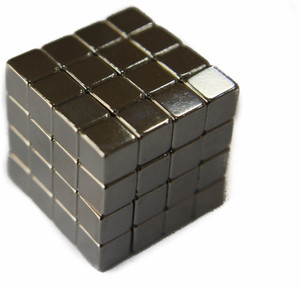 Techtone Magnetics 5mm x 5mm x 5mm Neodymium magnets Rare earth Cube Multipurpose Office Magnets
