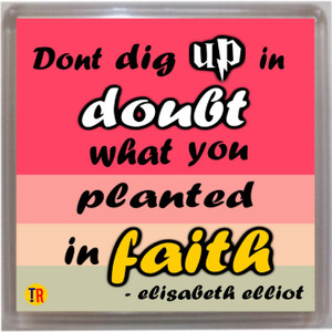 Thoughtroad Planted In Faith Door Magnet, Fridge Magnet