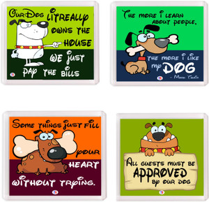 Thoughtroad Dogs Love Fridge Magnet