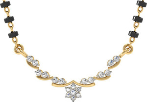Vachya Devotion 18kt Diamond Yellow Gold Mangalsutra Tanmaniya