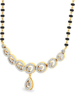 WearYourShine by PC Jewellers The Anantaa 18kt Diamond Yellow Gold Mangalsutra Tanmaniya