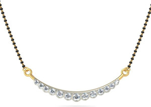 BLUESTONE The Gauhar 18kt Diamond Yellow Gold Mangalsutra