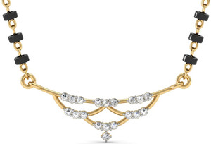 Vachya Devotion 18kt Diamond Yellow Gold Mangalsutra Tanmaniya