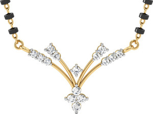 Vachya Devotion 18kt Diamond Yellow Gold Mangalsutra Tanmaniya