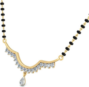 WearYourShine by PC Jewellers The Reisha 18kt Diamond Yellow Gold Mangalsutra Tanmaniya