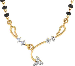 Vachya Devotion 18kt Diamond Yellow Gold Mangalsutra Tanmaniya