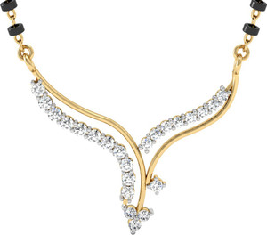 Vachya Devotion 18kt Diamond Yellow Gold Mangalsutra Tanmaniya