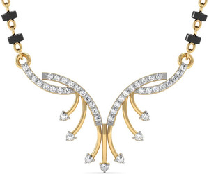 Vachya Devotion 18kt Diamond Yellow Gold Mangalsutra Tanmaniya