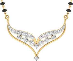 Vachya Devotion 14kt Diamond Yellow Gold Mangalsutra Tanmaniya