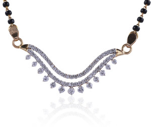 Jisha The Promise 14kt Diamond Yellow Gold Mangalsutra Tanmaniya