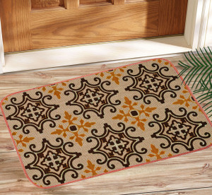 Saral Home Jute Floor Mat Door Mat Yellow Medium Best Price In